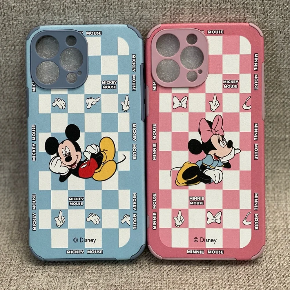 Mickey Mouse Leather Embossed Case in Blue Color
